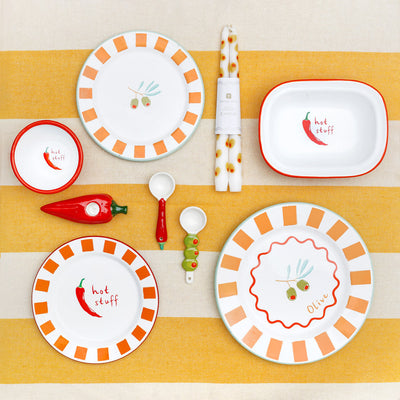 Yellow Stripe Cotton XL Tablecloth - 160cm x 250cm | Summer Tableware |