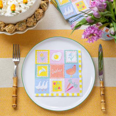 Spring Icons Paper Napkins - 20 Pack