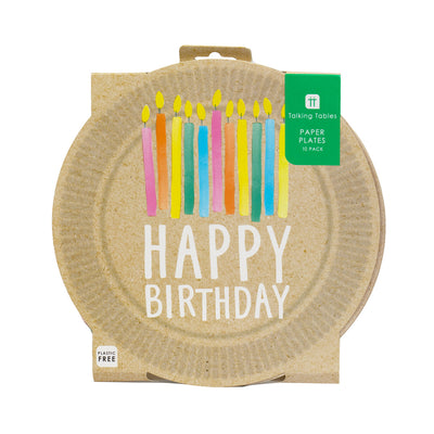 Happy Birthday Plates - 10 Pack