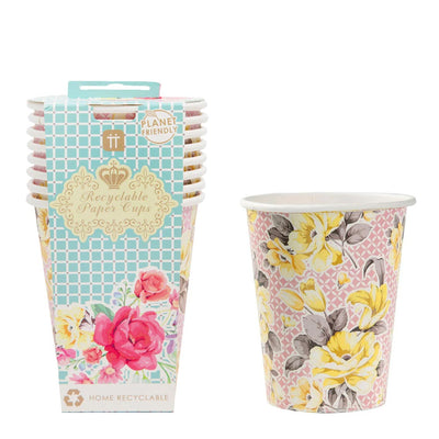 Truly Scrumptious Floral Cups - 8 Pack