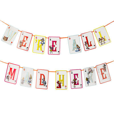Alice in Wonderland Bright Muli Coloured Double Sided Bunting - 3m
