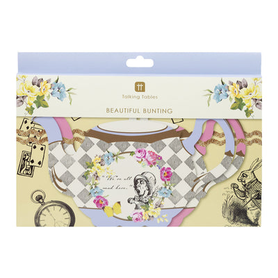 Alice in Wonderland Teapot Bunting