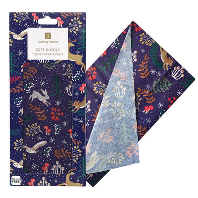 Twilight Blue Tissue Paper - 4 Sheets