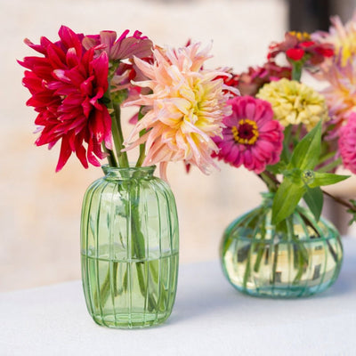 Bon Appetit Green Glass Bud Vase - 12cm