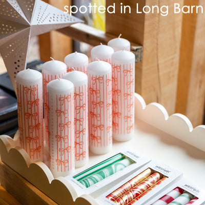 Candy Christmas Pillar Advent Candle