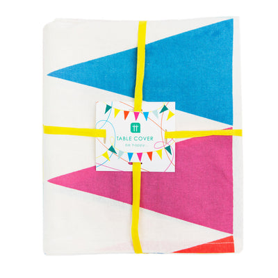 We Heart Birthdays Rainbow Fabric Table Cover