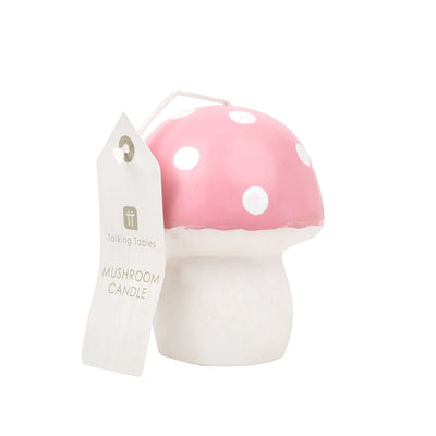 Large Pink Mushroom Candle