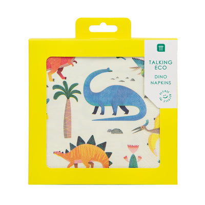 Party Dinosaur Paper Napkins - 20 Pack