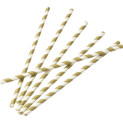 Image - Mix & Match Gold Straws
