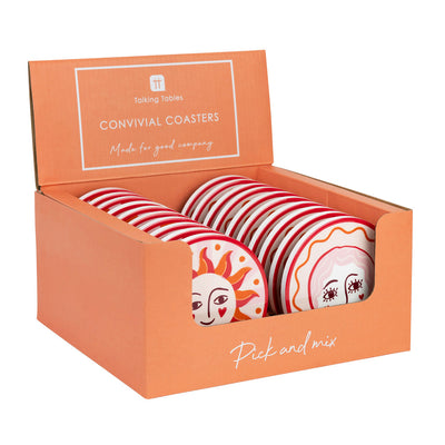 Bon Amour Mixed Ceramic Coasters - 20 Unit Display | Valentines Gifts |
