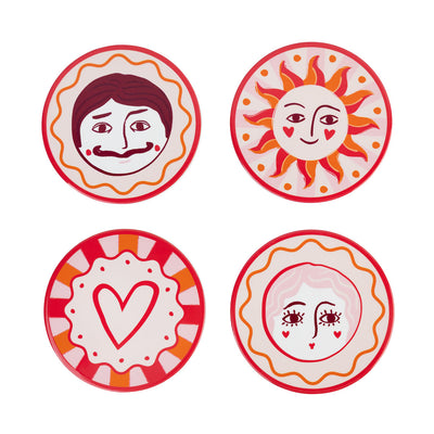 Bon Amour Mixed Ceramic Coasters - 20 Unit Display | Valentines Gifts |