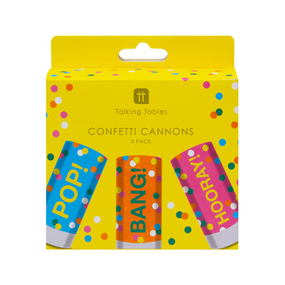 Birthday Brights Mini Confetti Cannons - 3 Pack