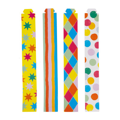 Colourful Birthday Paper Chains - 100 Pack | Birthday Decorations |