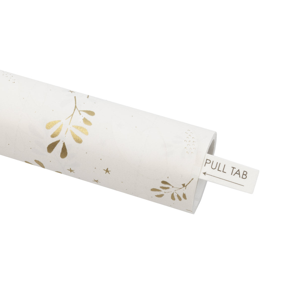 Mistletoe White Recycled Christmas Wrapping Paper - 3m