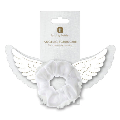 White Angel Hair Scrunchie