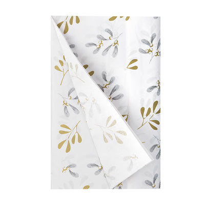 Mistletoe White Christmas Tissue Paper - 4 Sheets