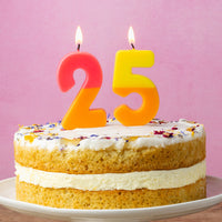 Orange and Yellow Number Candle - 5