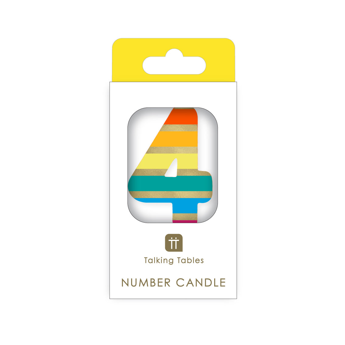 Rainbow Number Candle - 4