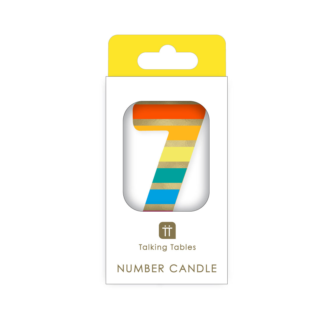 Rainbow Number Candle - 7