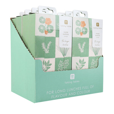 Herb Long Lunch Paper Napkins - 16 Pack | Everyday |