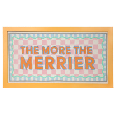 Orange Fabric Framed Sign - 62cm | Home Decor |