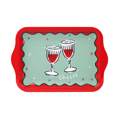 Bon Noel Small Tin Tray - 24cm