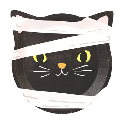 Calamity Coco Cat / Bat Shaped Paper Plates -  10 Pack