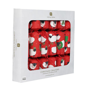 Botanical Sheep Christmas Crackers - 6 Pack