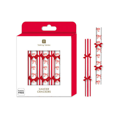 Candy Christmas Saucer Crackers - 8 Pack