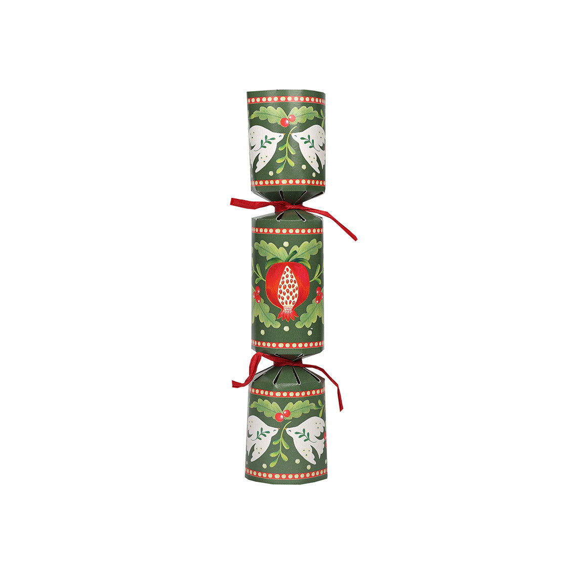 Folklore Green Mini Christmas Crackers - 8 Pack