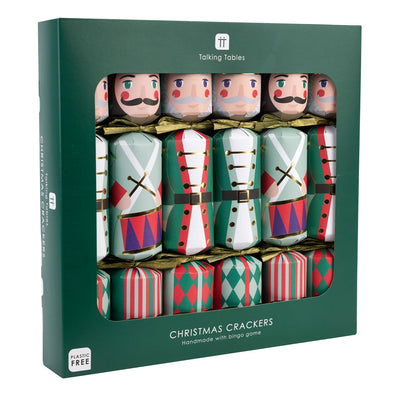 Nutcracker 2 Design Christmas Crackers - 6 Pack | Christmas Decor |