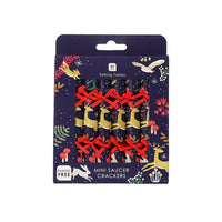 Twilight Blue Christmas Saucer Crackers - 8 Pack
