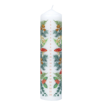 Forest Christmas Pillar Advent Candle