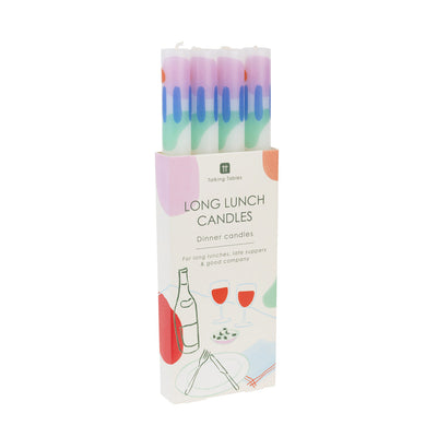 Mixed Abstract Straight Dinner Candles - 4 Pack | Home Decor |