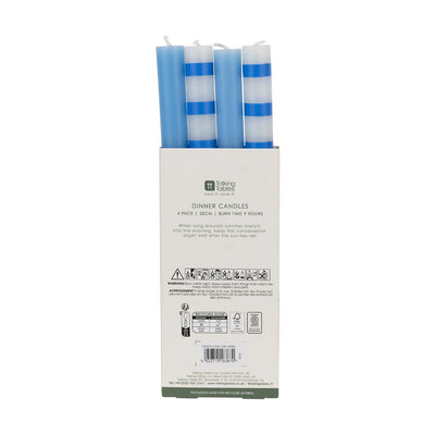Mixed Blue Straight Dinner Candles - 4 Pack | Home Decor |