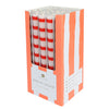 Red & White Stripe Taper Dinner Candles - POS Unit