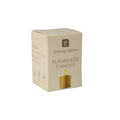 Flameless LED Tealight Candle - Gold POS Unit