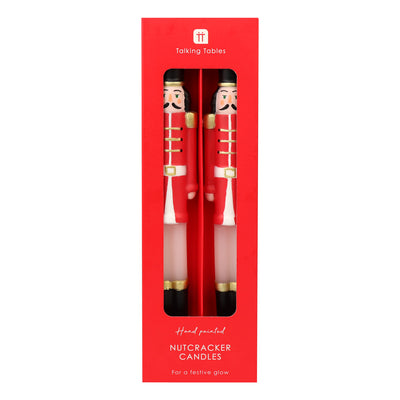 Nutcracker Christmas Dinner Candles - 2 Pack
