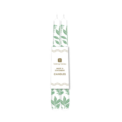 Herb Taper Dinner Candles - 2 Pack