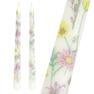 Meadow Taper Dinner Candles - 2 Pack | Spring Decor |
