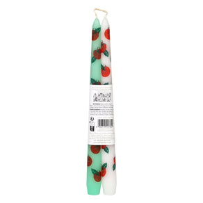 Tomato Taper Dinner Candles - 2 Pack