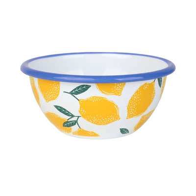 Lemon Enamel Bowl - 12cm