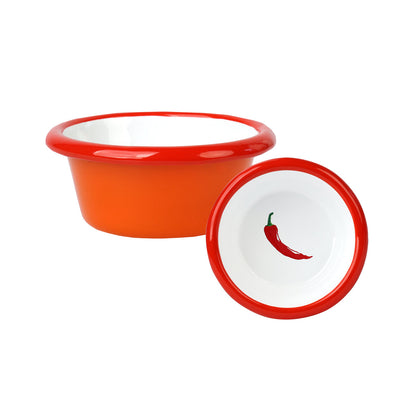 Hot Stuff Chilli Enamel Dip Dish - 8cm