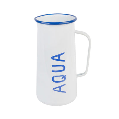 Enamel Water Jug "Aqua" - 20cm | Summer Kitchenware |