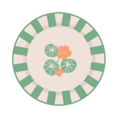 Nasturtium Enamel Plate - 20cm