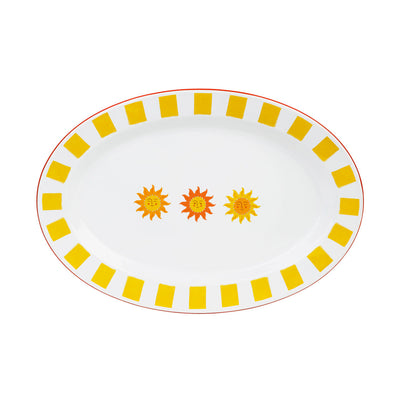 Sun Enamel Platter - 36cm | Summer Kitchenware |