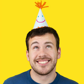 Happy Face Paper Party Hats - 5 Pack