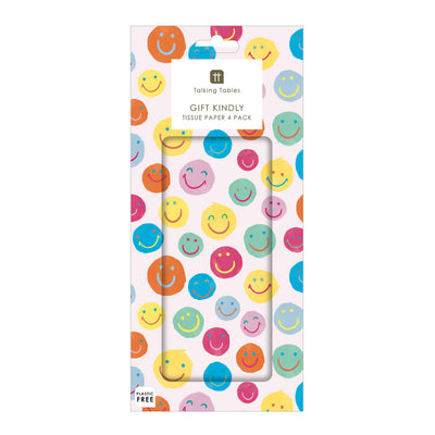 Happy Face Tissue Paper - 4 Sheets