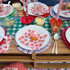 Everyone's Welcome Green Gingham Table Runner - 2m