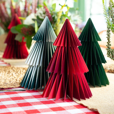 Folklore Paper Honeycomb Tree Decorations - 4 Pack